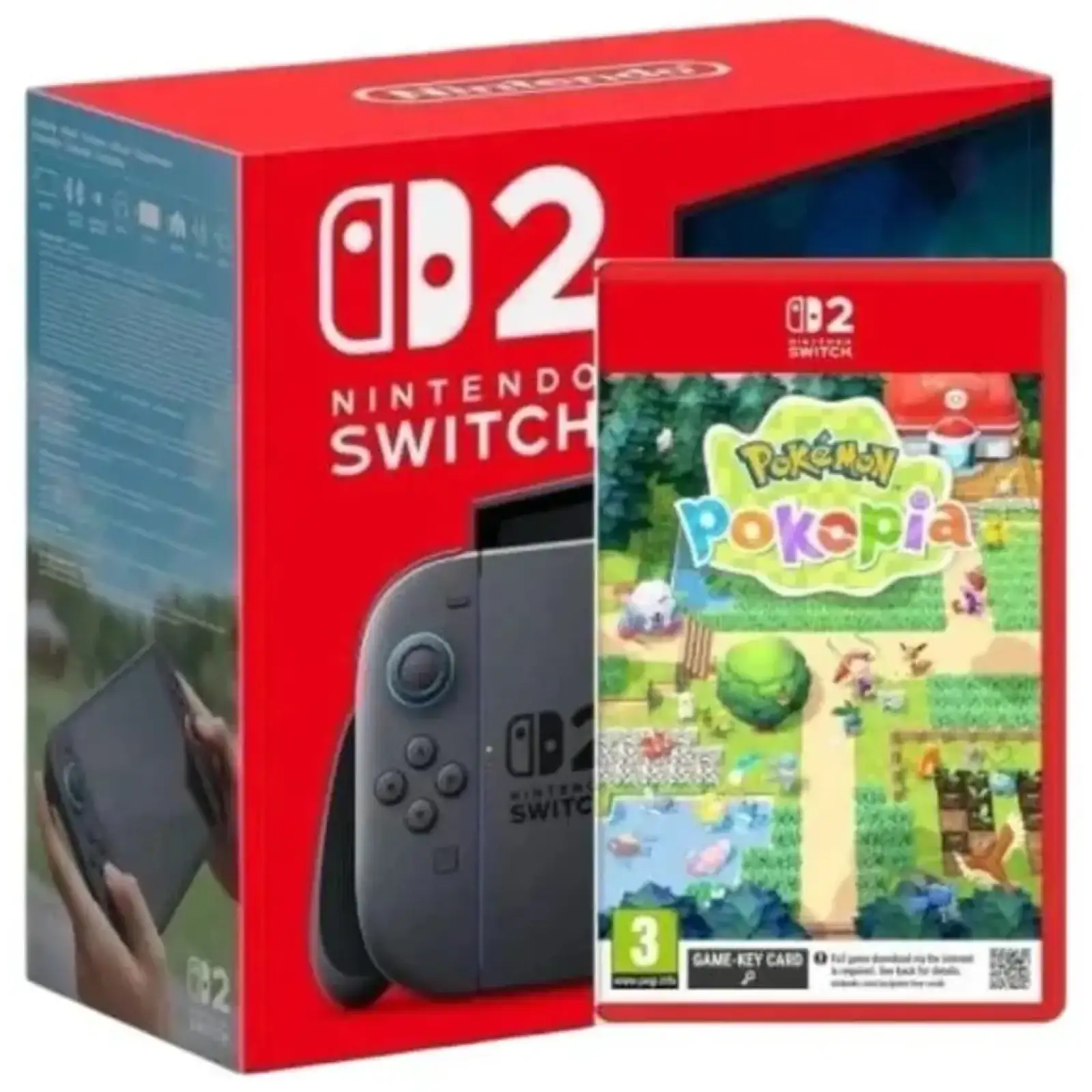 Игровая консоль Nintendo Switch 2 Black Pokemon Pokopia Bundle (045496337445)
