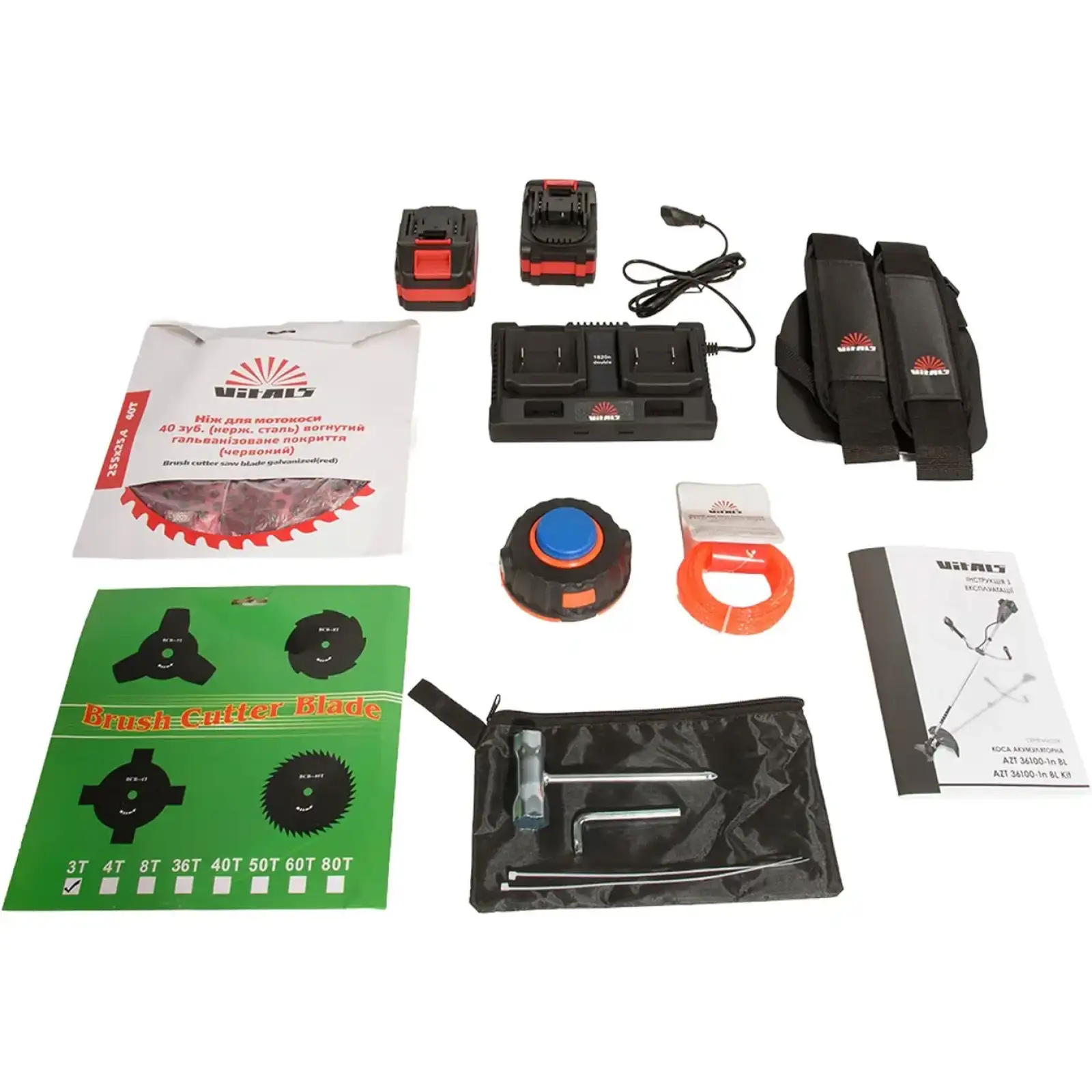 Тример акумуляторний Vitals AZT 36100-1n BL Kit (243560) UA