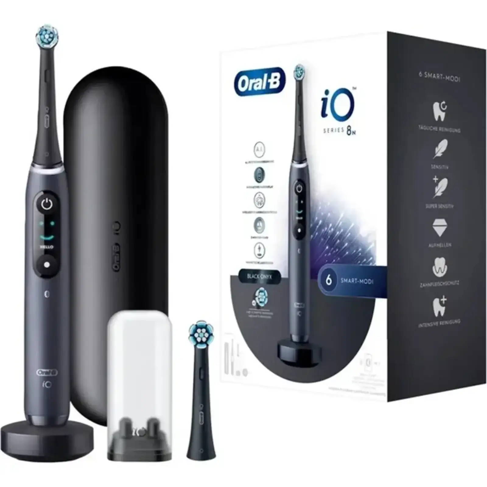 Електрична зубна щітка Oral-B iO Series 8N (iOM8.2Q2BD) Black Onix (4210201408567)