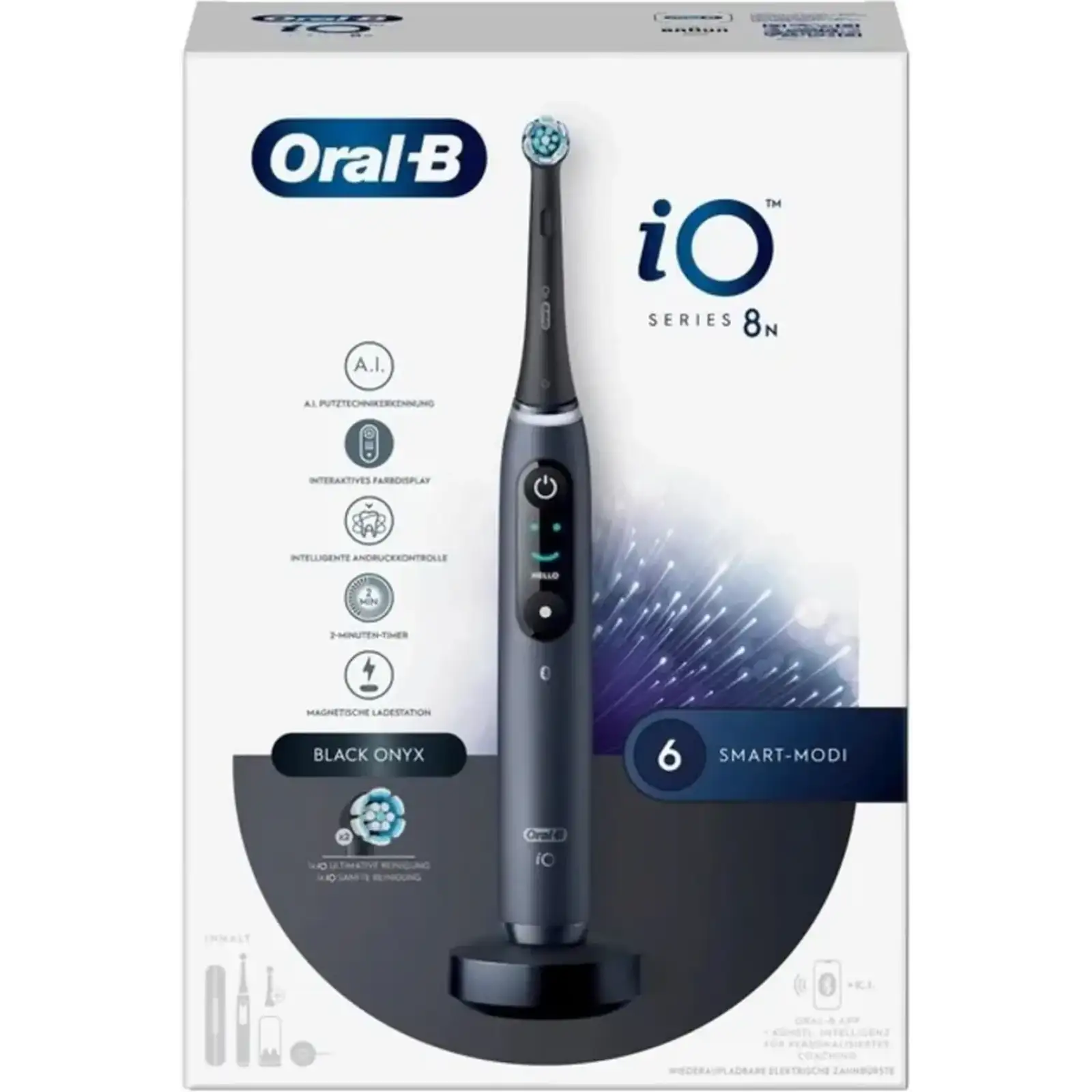 Електрична зубна щітка Oral-B iO Series 8N (iOM8.2Q2BD) Black Onix (4210201408567)
