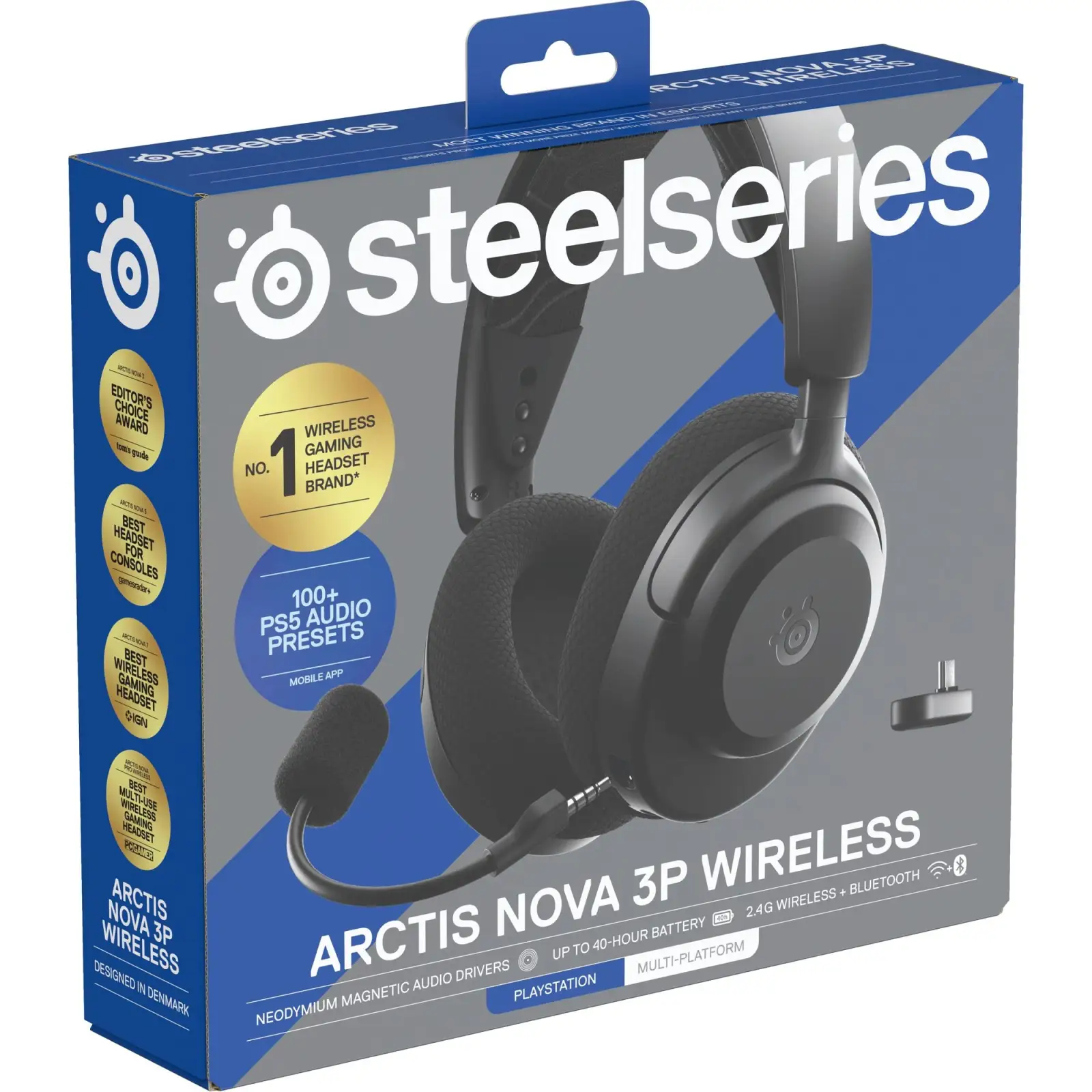 Наушники SteelSeries Arctis Nova 3P Wireless for Playstation Black (61686)