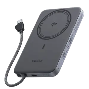 Зовнішній акумулятор Ugreen (PB570) MagSafe Qi2 10000mAh 15W Gray (75982)