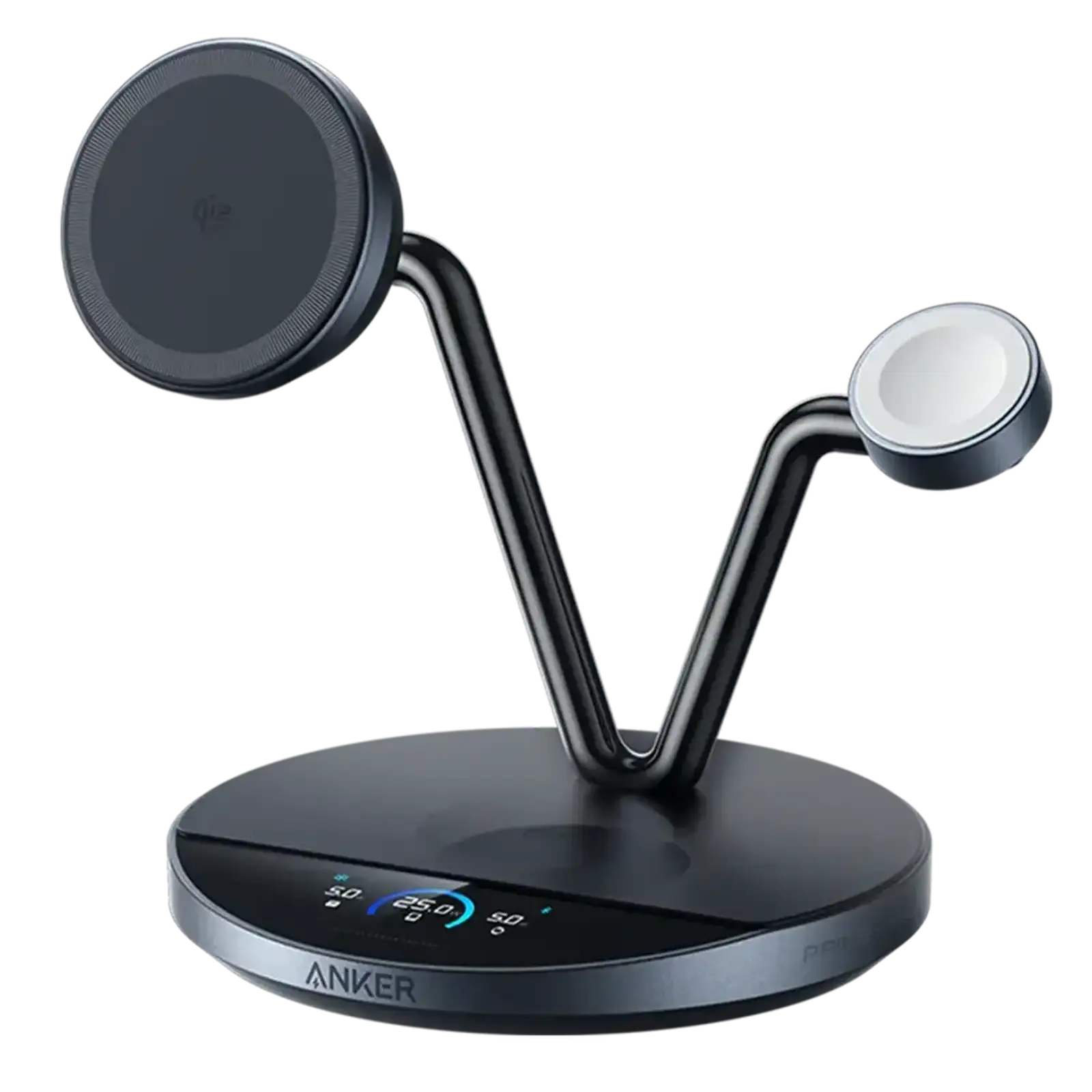 Беспроводное зарядное устройство для Anker Prime Wireless 3-in-1 25W AirCool Dock Stand Black (B25X7G11) UA