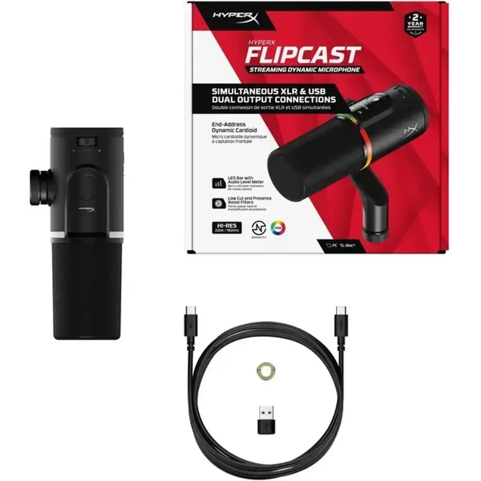 Микрофон HyperX FlipCast Black (B2CM1AA)