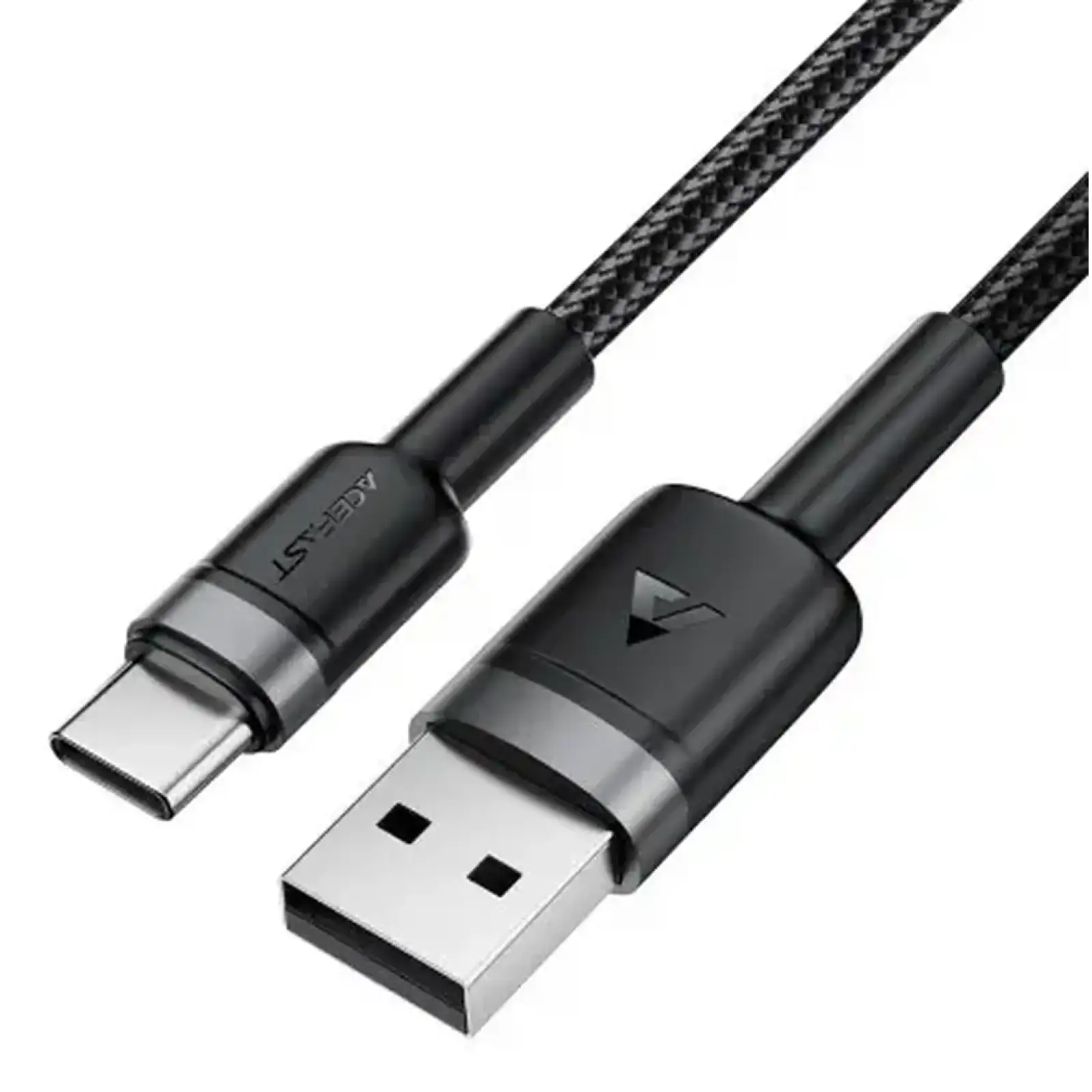 Кабель Acefast C22-04 USB-A to USB-C Aluminum AAlloy Charging Data Cable Black