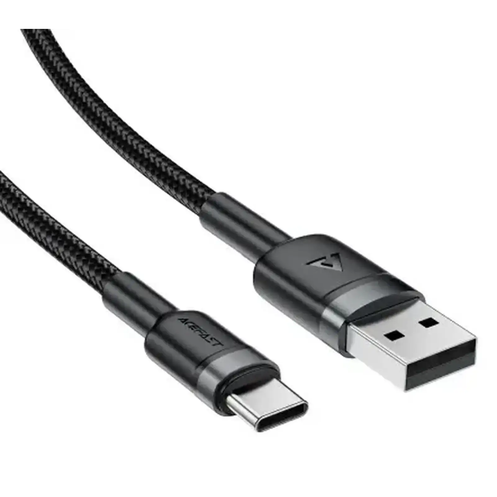 Кабель Acefast C22-04 USB-A to USB-C Aluminum AAlloy Charging Data Cable Black
