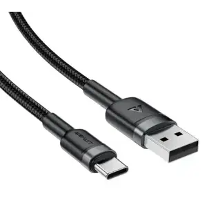 Кабель Acefast C22-04 USB-A to USB-C Aluminum AAlloy Charging Data Cable Black