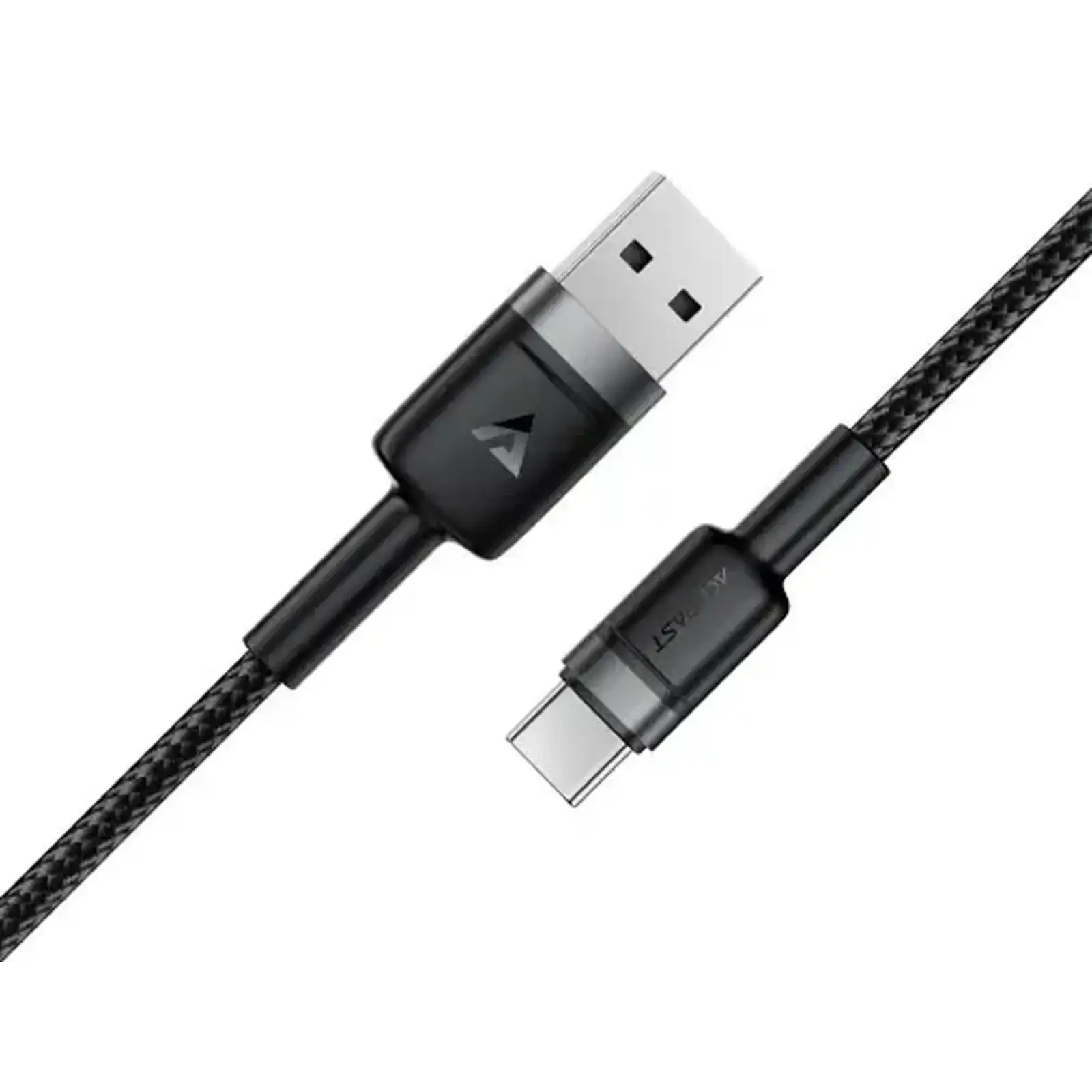 Кабель Acefast C22-04 USB-A to USB-C Aluminum AAlloy Charging Data Cable Black