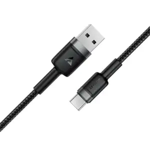 Кабель Acefast C22-04 USB-A to USB-C Aluminum AAlloy Charging Data Cable Black