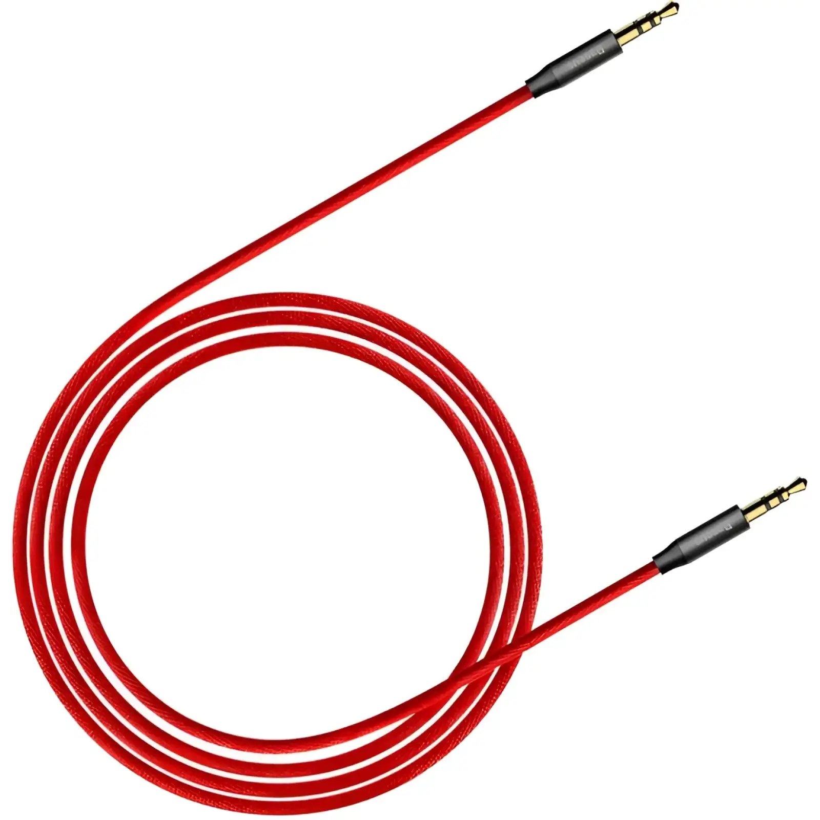 Кабель Baseus Audio Cable AUX 3.5mm Jack M30 Yiven 1m Red/Black (CAM30-B91)