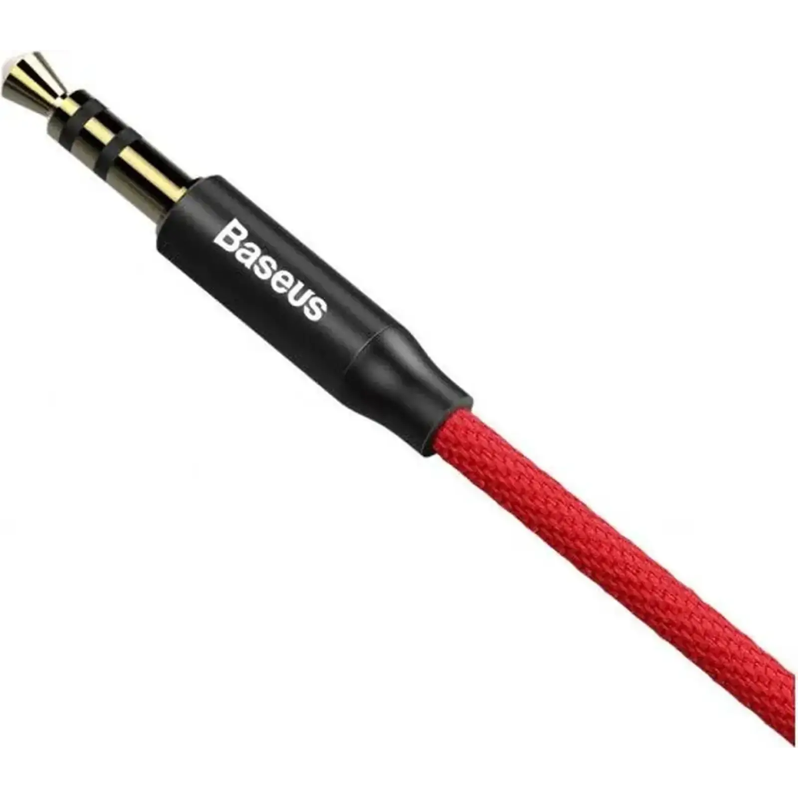 Кабель Baseus Audio Cable AUX 3.5mm Jack M30 Yiven 1m Red/Black (CAM30-B91)