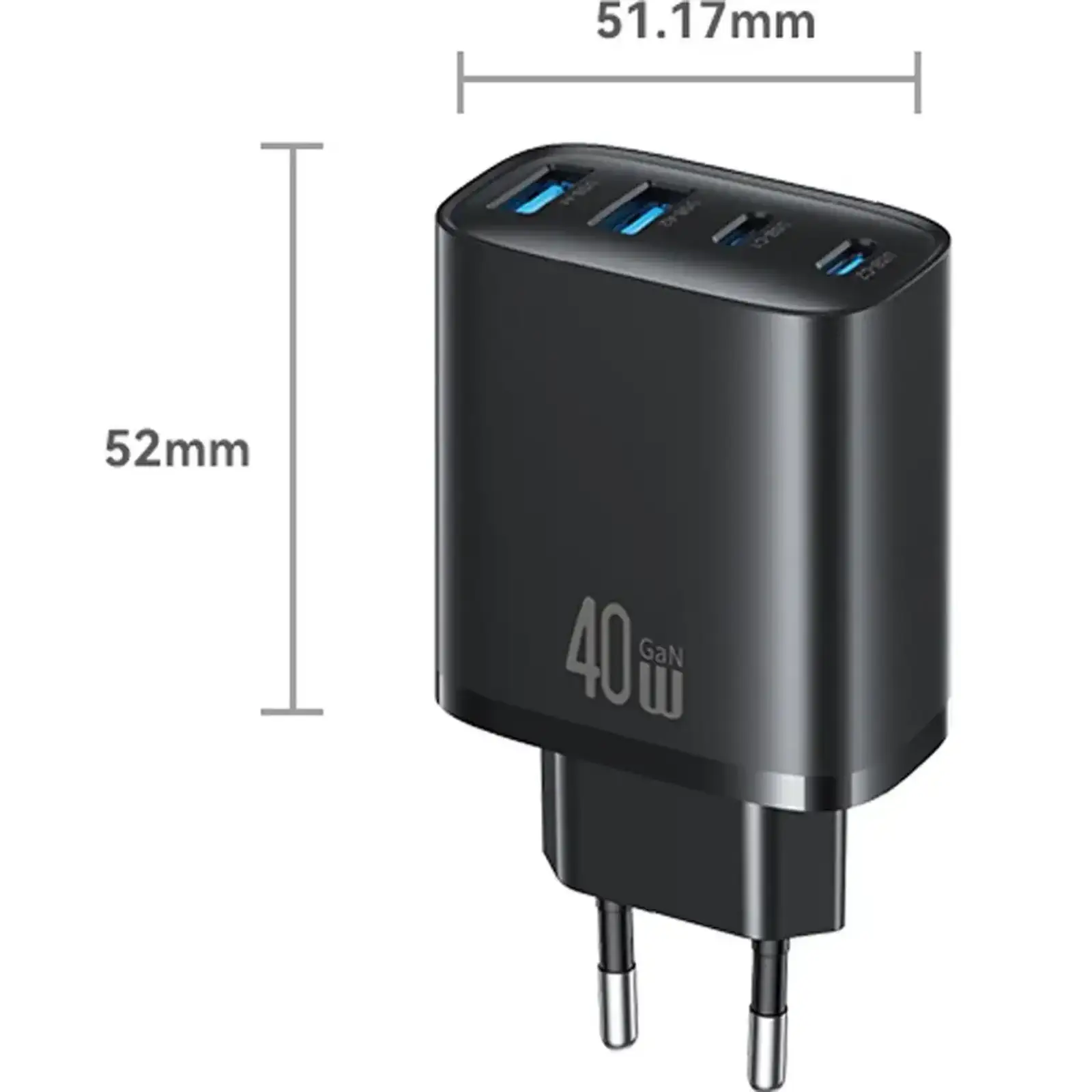 МЗП Usams CC330 T70 GaN 40W Black