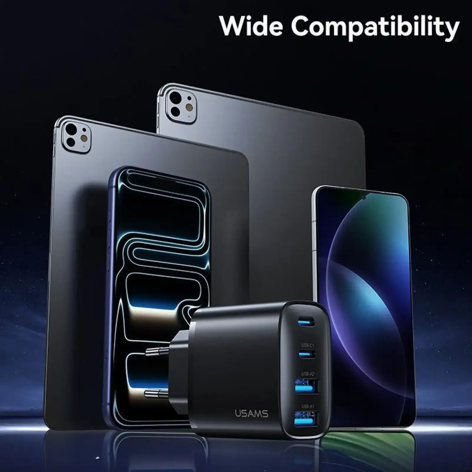 МЗП Usams CC330 T70 GaN 40W Black