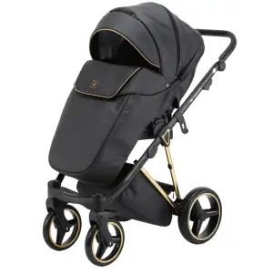 Коляска 2 в 1 Adamex Cristiano Special Edition CR-322 Black UA