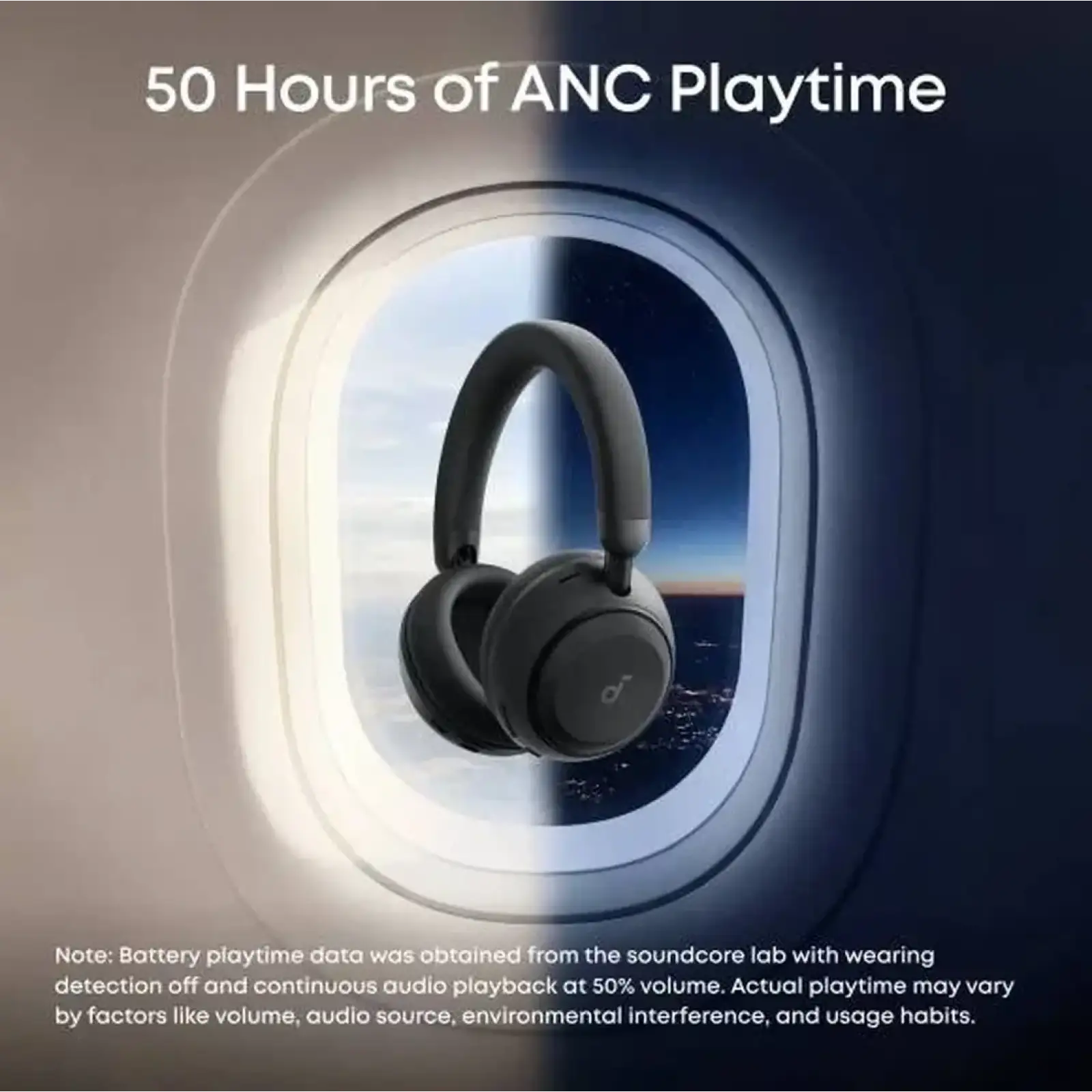 Гарнитура Anker SoundCore Space 2 Black (D1402G11) UA