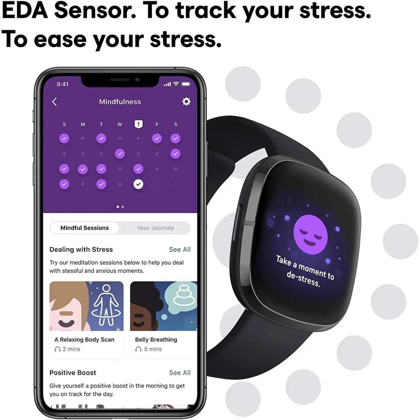 Смарт-годинник Fibit Sense Advanced Smartwatch with Tools Heart Healt