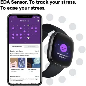 Смарт-годинник Fibit Sense Advanced Smartwatch with Tools Heart Healt