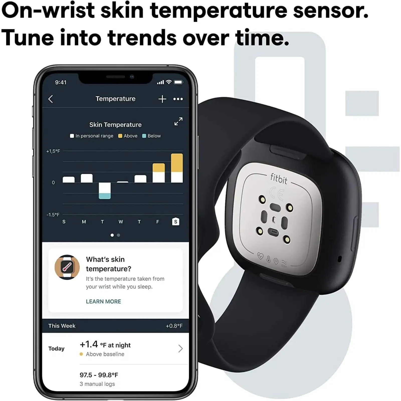Смарт-годинник Fibit Sense Advanced Smartwatch with Tools Heart Healt