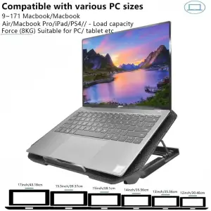 Підставка для охолодження ноутбука Cybergeek FN02 Laptop Cooling Pad