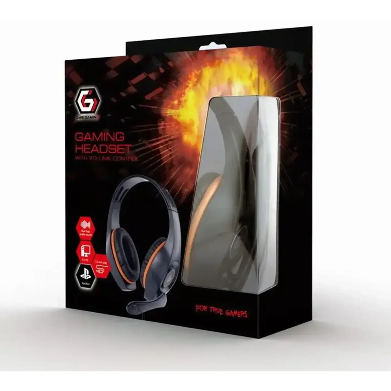 Гарнітура Gembird GHS-05-O Black/Orange UA