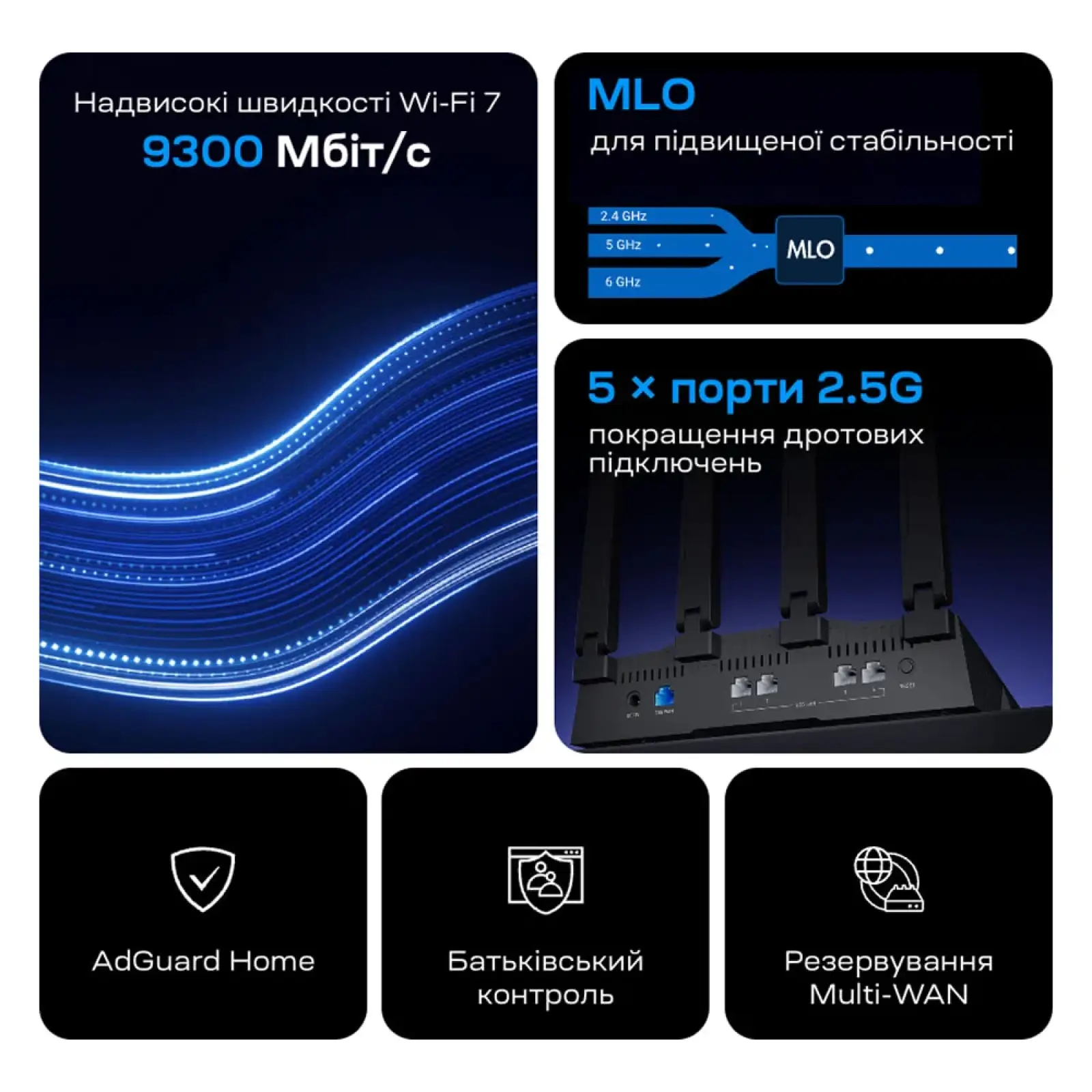 Маршрутизатор GL-iNet Flint 3 (GL-BE9300)