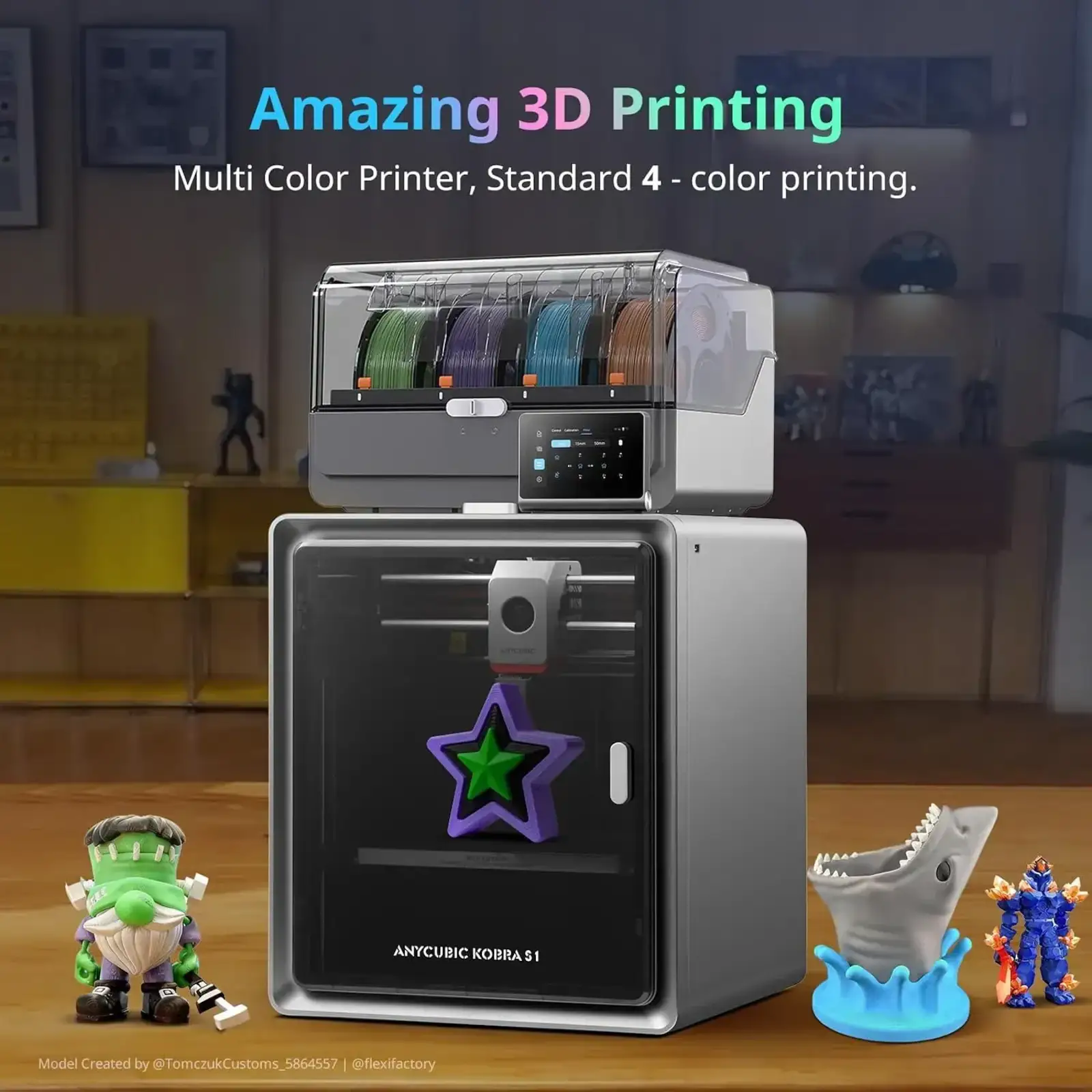 3D-принтер Anycubic Kobra S1 Ace 2 Pro Combo (KS2CBK0A-O)