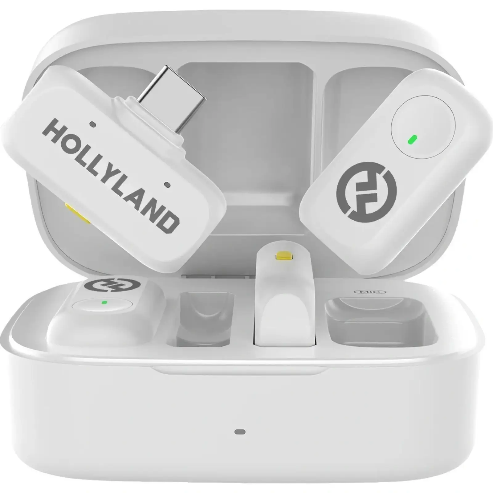 Мікрофонна радіосистема Hollyland LARK A1 Combo (2TX+Lightning RX+USB-C RX) Ivory White