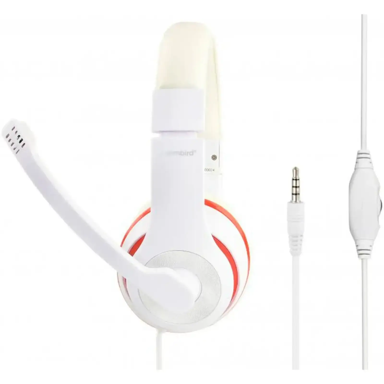 Гарнітура Gembird MHS-03-WTRD White/Red UA