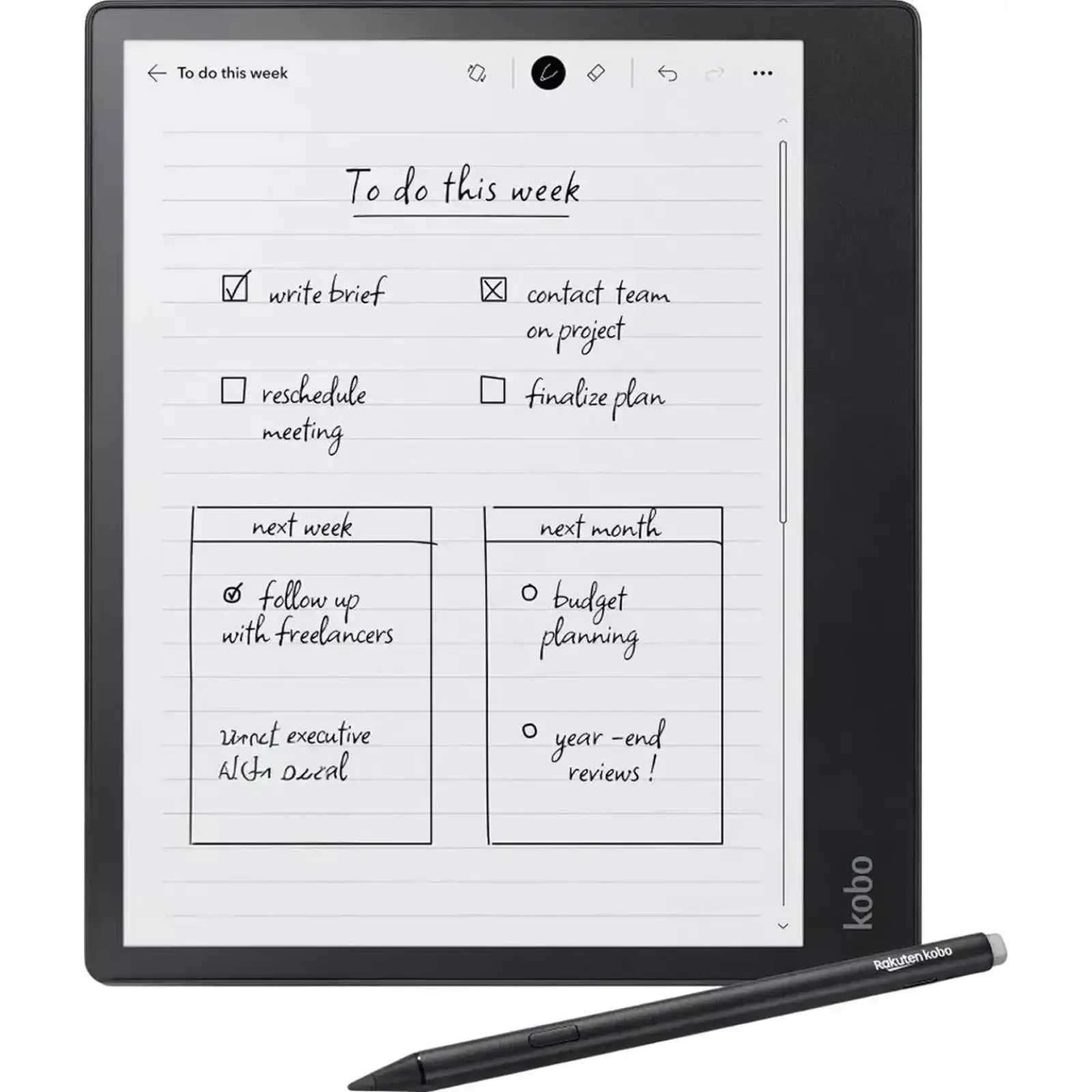 Електронна книга Kobo Elipsa 2E Black (N605-KU-BK-K-BU)