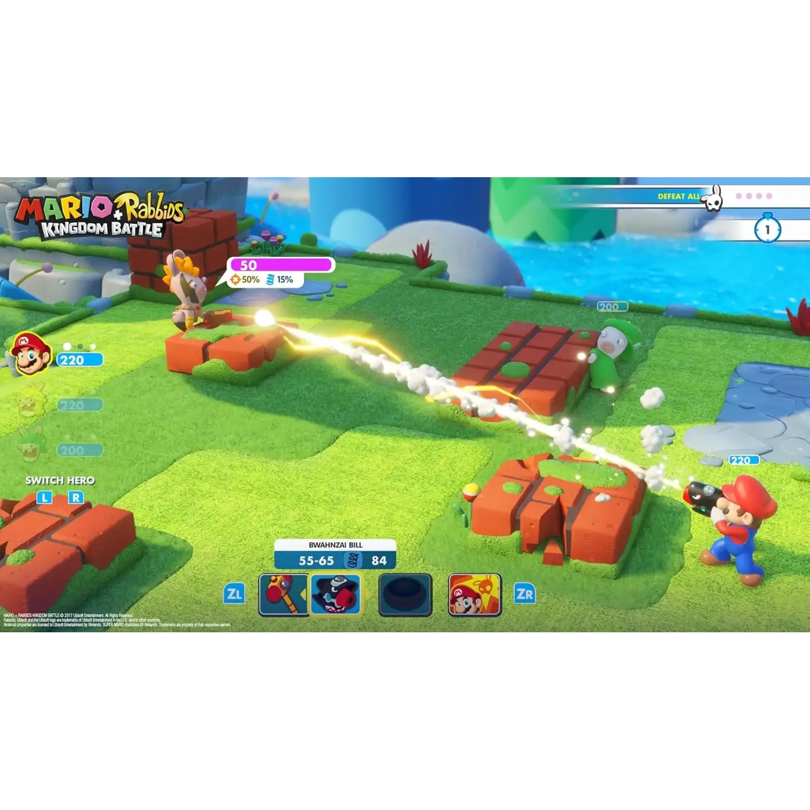 Гра консольна Mario + Rabbids Kingdom Battle (Code in Box) (Nintendo Switch)