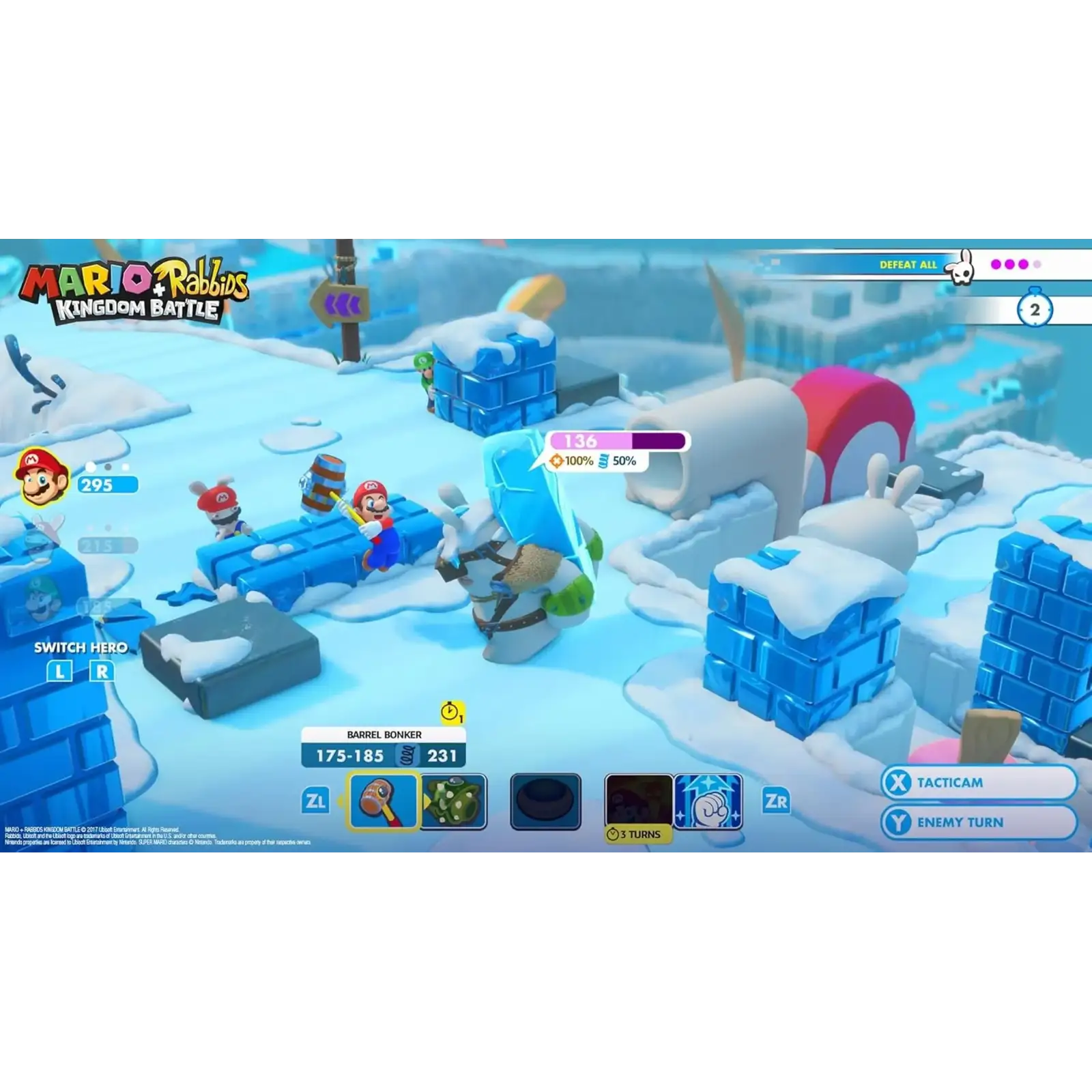 Гра консольна Mario + Rabbids Kingdom Battle (Code in Box) (Nintendo Switch)