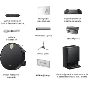 Робот-пылесос Mova S70 Ultra Roller Black (RLZ52EE-Bl)