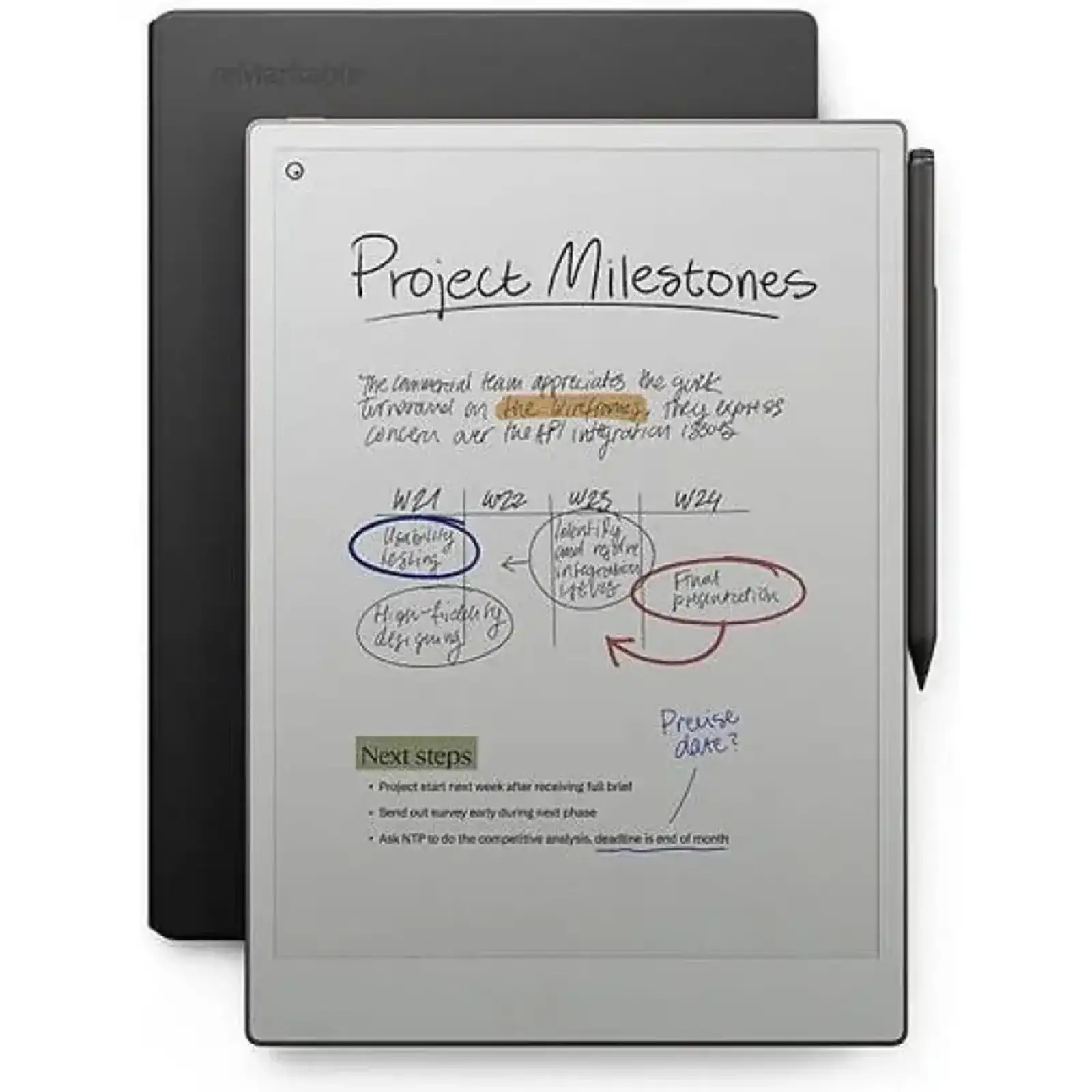 Электронная книга reMarkable Paper Pro Marker Plus Book Folio Brown (RM83C-1006NW)