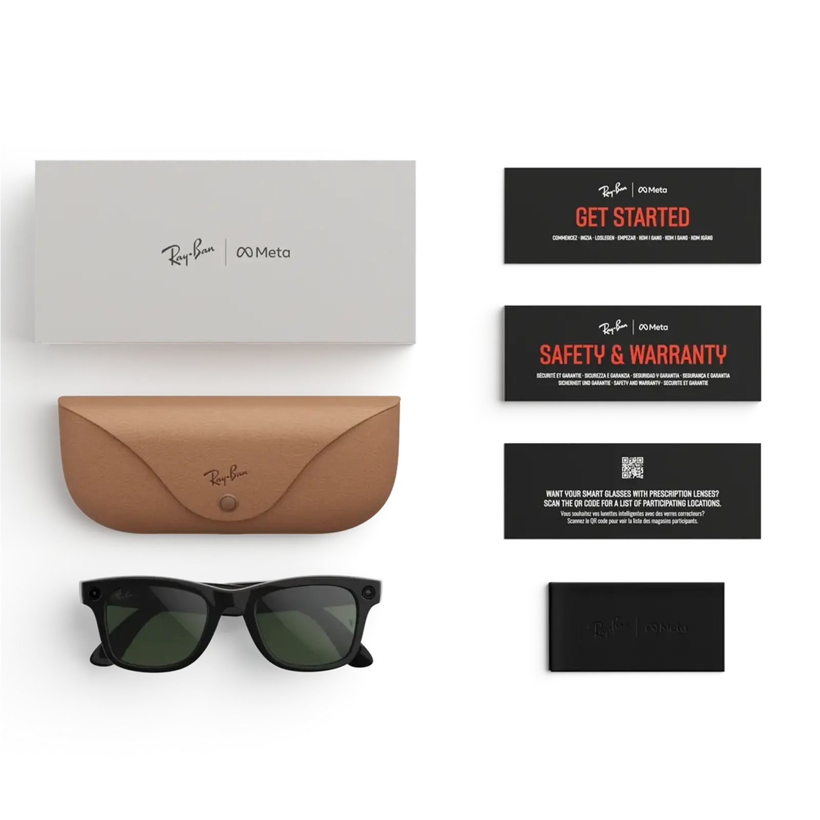 Смарт-окуляри Ray-Ban Meta Wayfarer Gen 2 Standard Shiny Black Frame /Clear to Graphite Green Transitions Lenses (RW4012 601/1M 50-20)