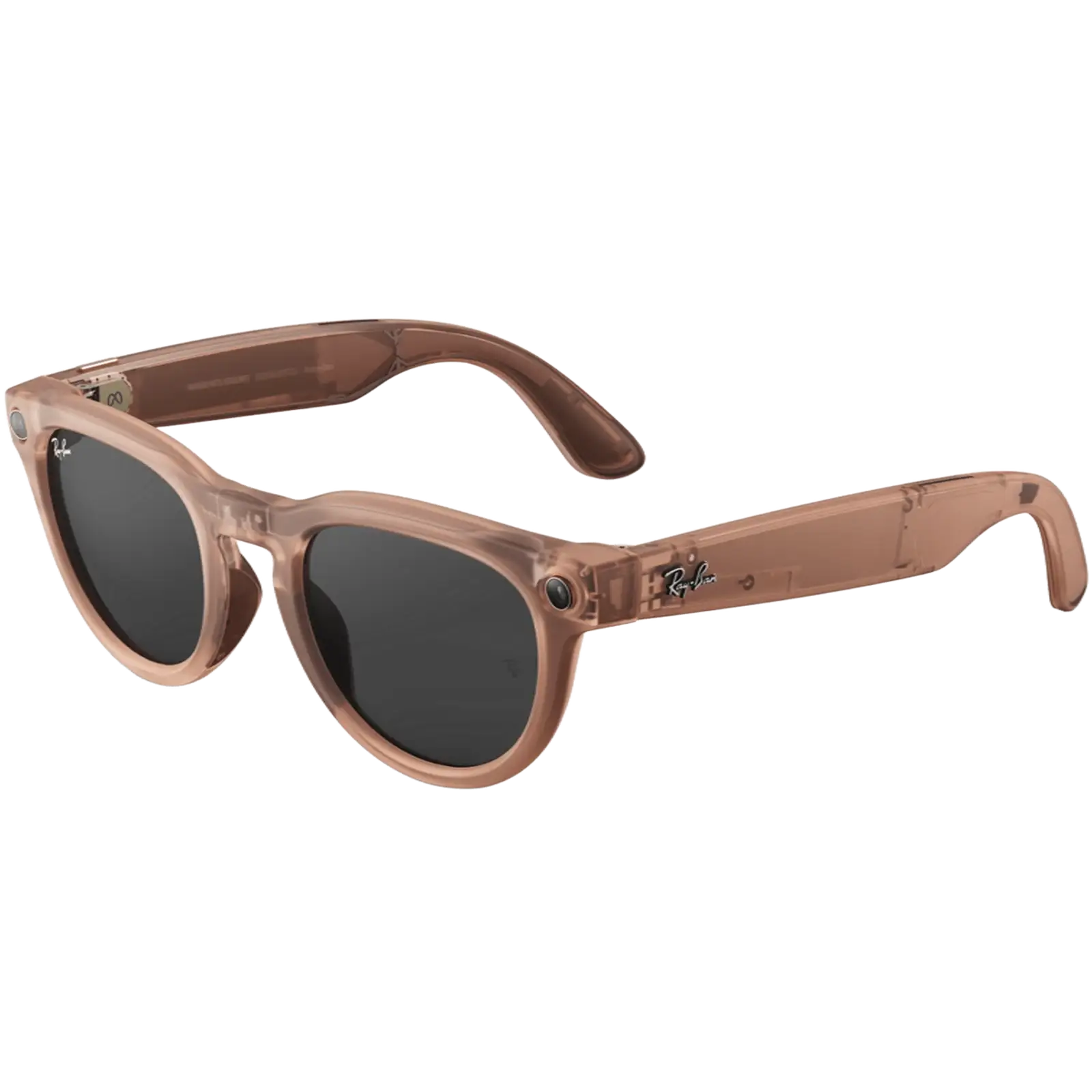 Смарт-окуляри Ray-Ban Meta Headliner Gen 2 Standard Matte Transparent Peach Frame / Clear to Grey Transitions Lenses (RW4013 68901Z 50-23)