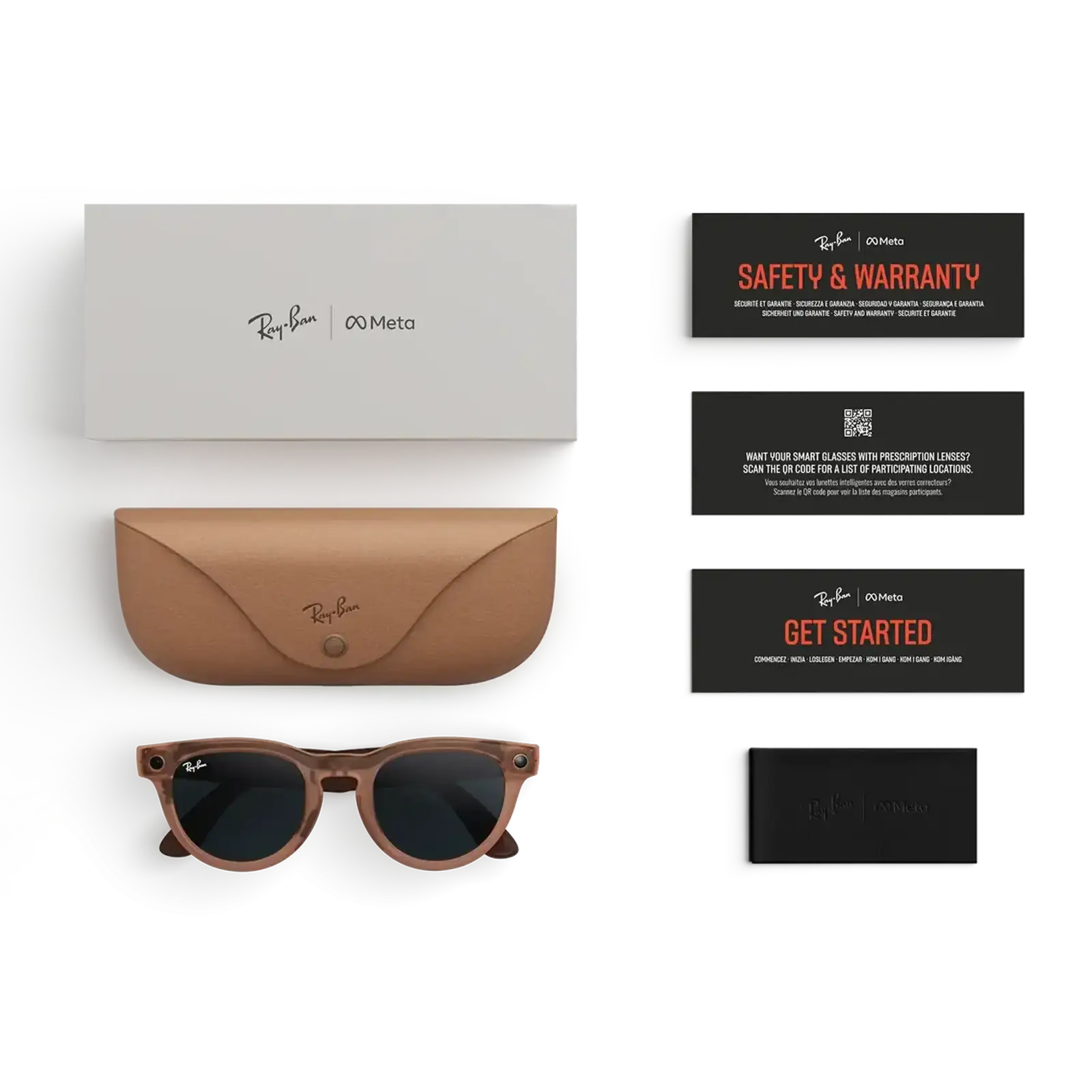 Смарт-окуляри Ray-Ban Meta Headliner Gen 2 Standard Matte Transparent Peach Frame / Clear to Grey Transitions Lenses (RW4013 68901Z 50-23)