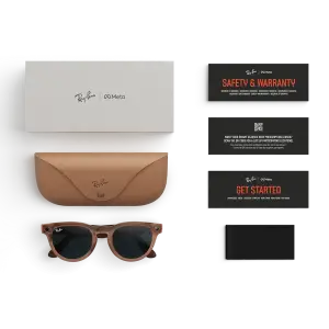 Смарт-окуляри Ray-Ban Meta Headliner Gen 2 Standard Matte Transparent Peach Frame / Clear to Grey Transitions Lenses (RW4013 68901Z 50-23)
