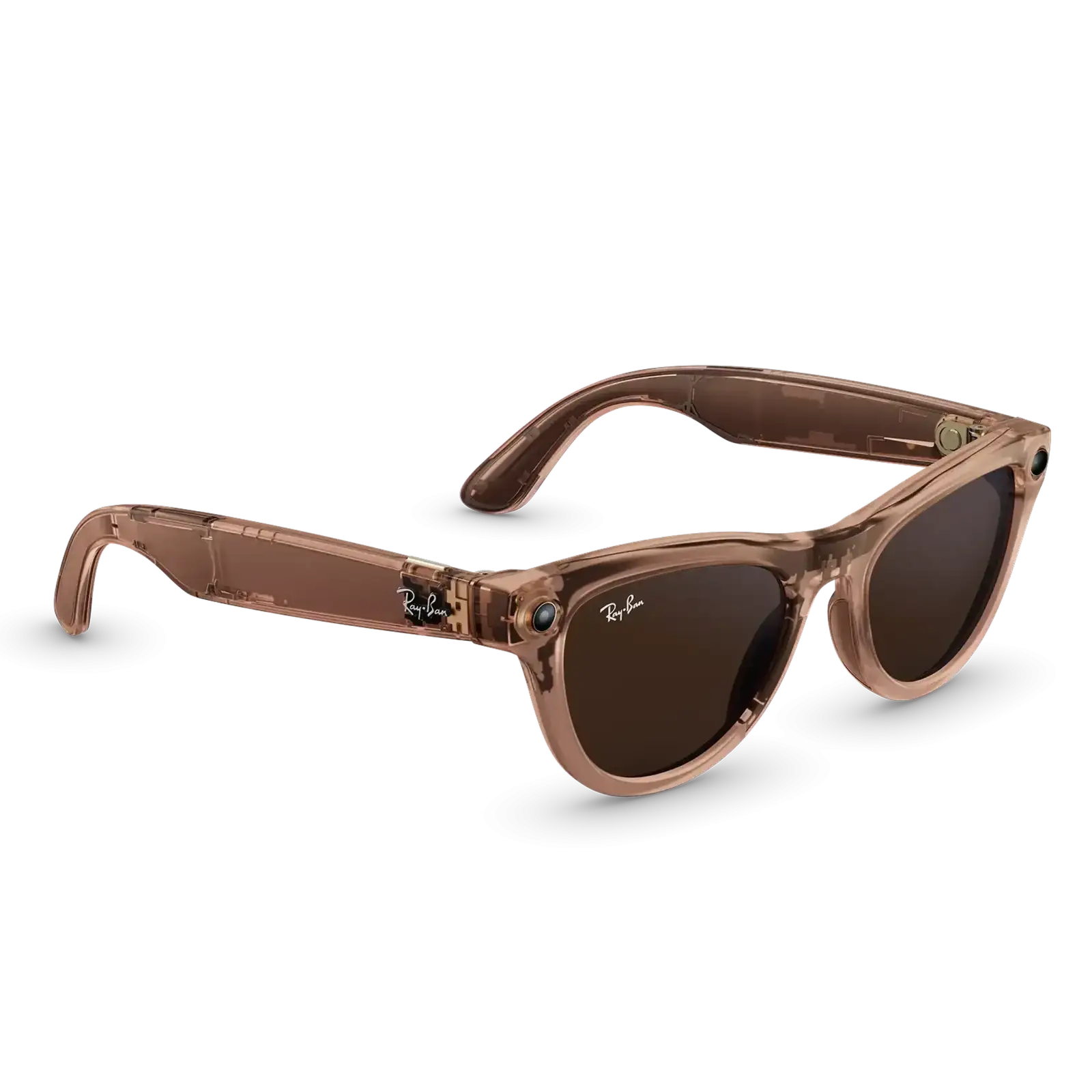 Смарт-окуляри Ray-Ban Meta Skyler Gen 2 Standard Shiny Transparent Peach Frame/Clear to Brown Transitions Lenses (RW4014 6778M4 52-20)