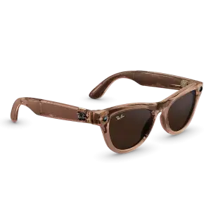 Смарт-окуляри Ray-Ban Meta Skyler Gen 2 Standard Shiny Transparent Peach Frame/Clear to Brown Transitions Lenses (RW4014 6778M4 52-20)
