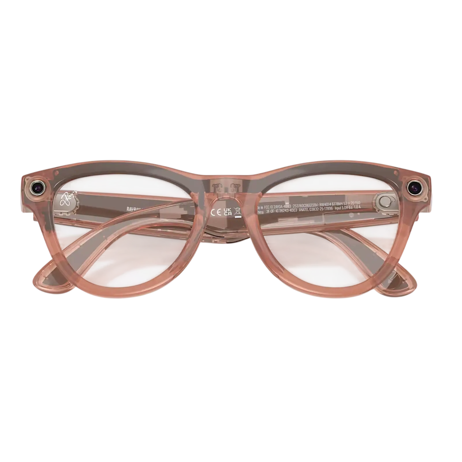 Смарт-окуляри Ray-Ban Meta Skyler Gen 2 Standard Shiny Transparent Peach Frame/Clear to Brown Transitions Lenses (RW4014 6778M4 52-20)