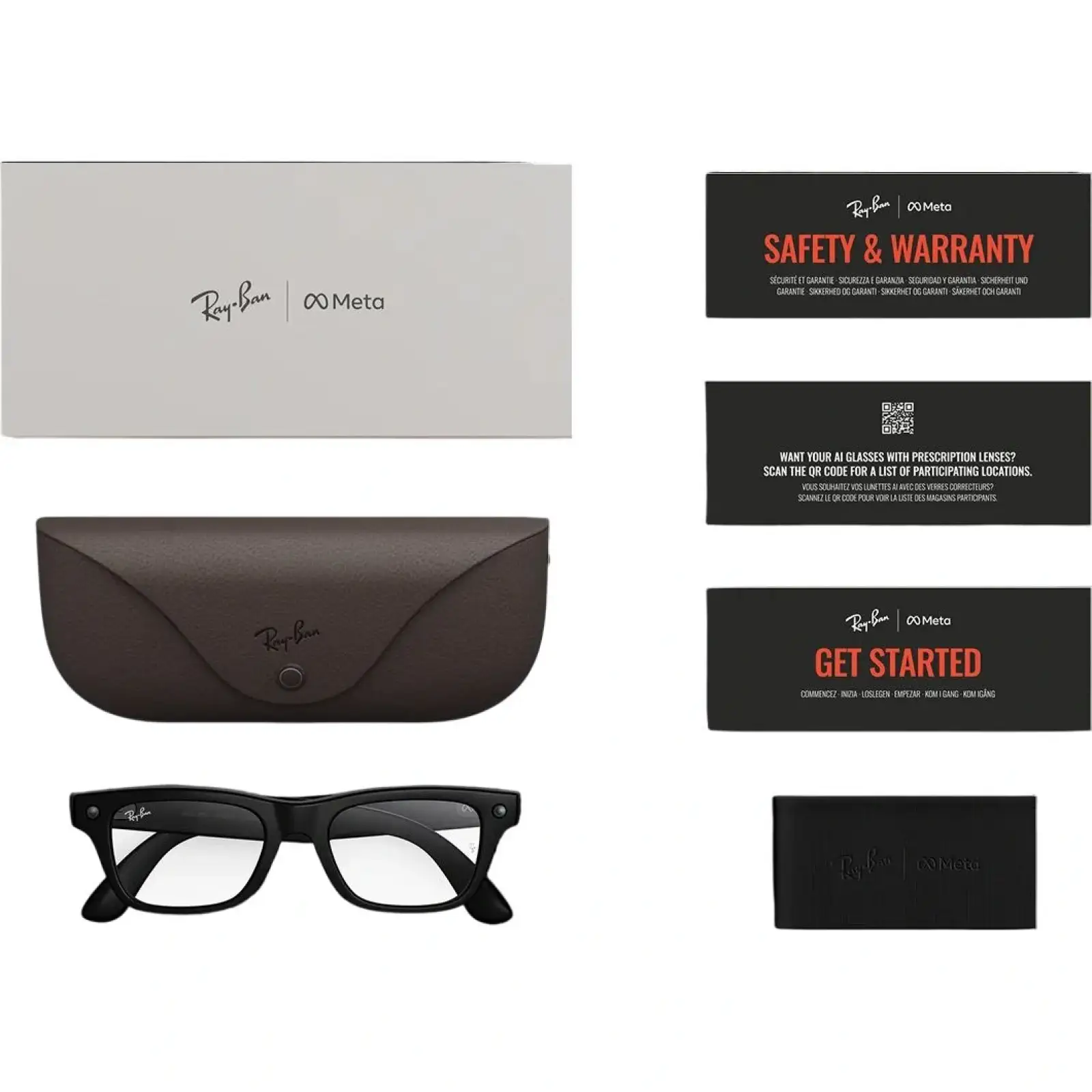 Смарт-окуляри Ray-Ban Meta Blayzer Optics Gen 2 Standard Matte Black / Clear Lenses (RW7001 2077 50-19)