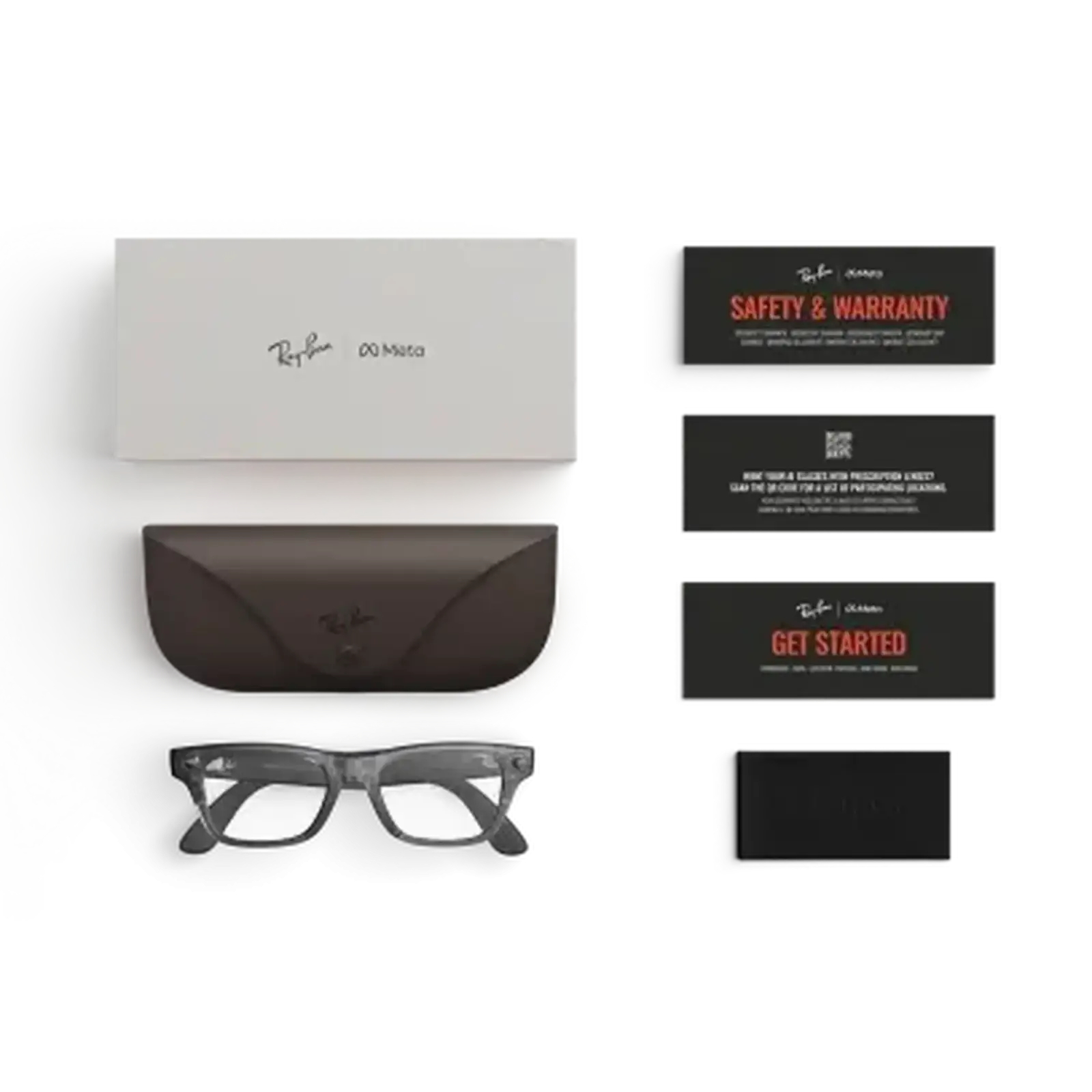 Смарт-окуляри Ray-Ban Meta Blayzer Optics Gen 2 Standard Matte Transparent Ice Grey / Clear (RW7001 8529 50-19)