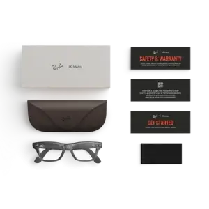 Смарт-окуляри Ray-Ban Meta Blayzer Optics Gen 2 Standard Matte Transparent Ice Grey / Clear (RW7001 8529 50-19)