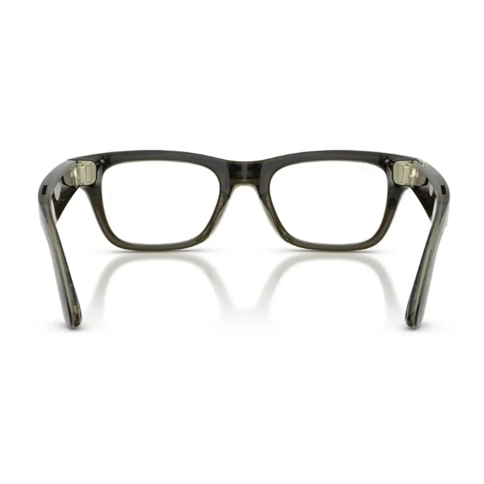 Смарт-окуляри Ray-Ban Meta Blayzer Optics Gen 2 Standard Shiny Transparent Dark Olive / Demo Lens (RW7001 8530 50-19)