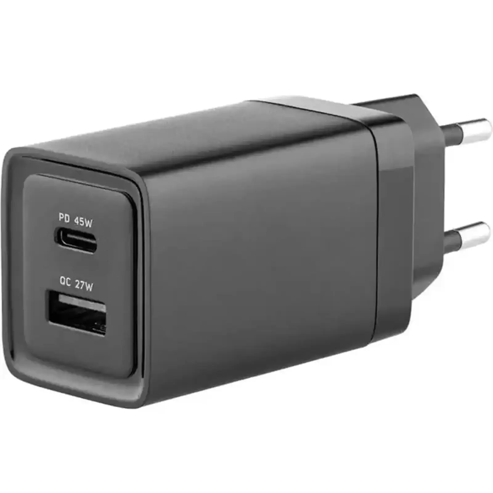 МЗП Glasscove 45W GaN TYPE-C + USB Black (TC-090CA)