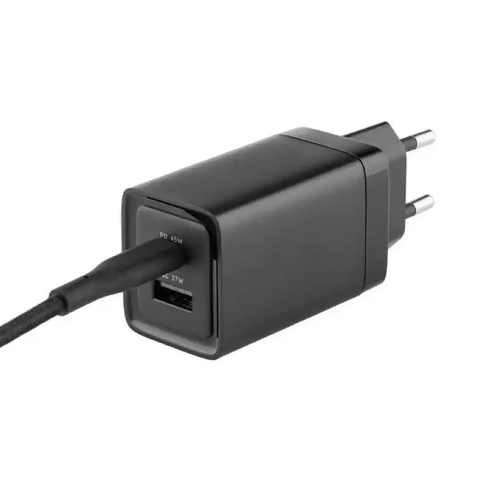 МЗП Glasscove 45W GaN TYPE-C + USB Black (TC-090CA)