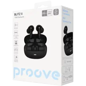 Беспроводные наушники Proove Blitz II TWS with Hybrid ANC (APP) Black Matte (TWBL2001AP19)