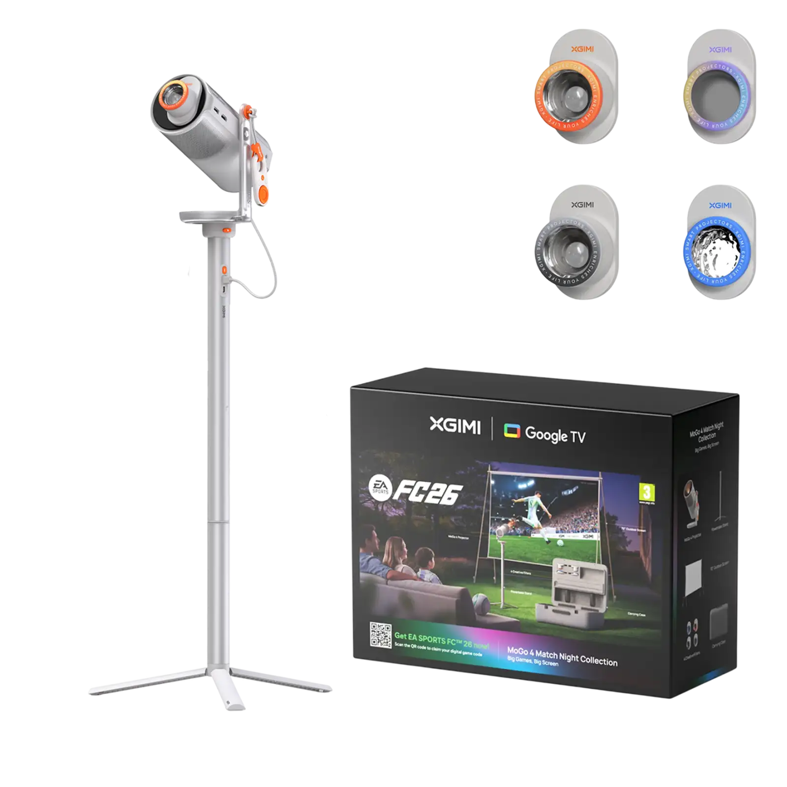 Проектор XGIMI MoGo 4 FIFA-edition + Exclusive Creative Set + Powerbase (WK08K-3)