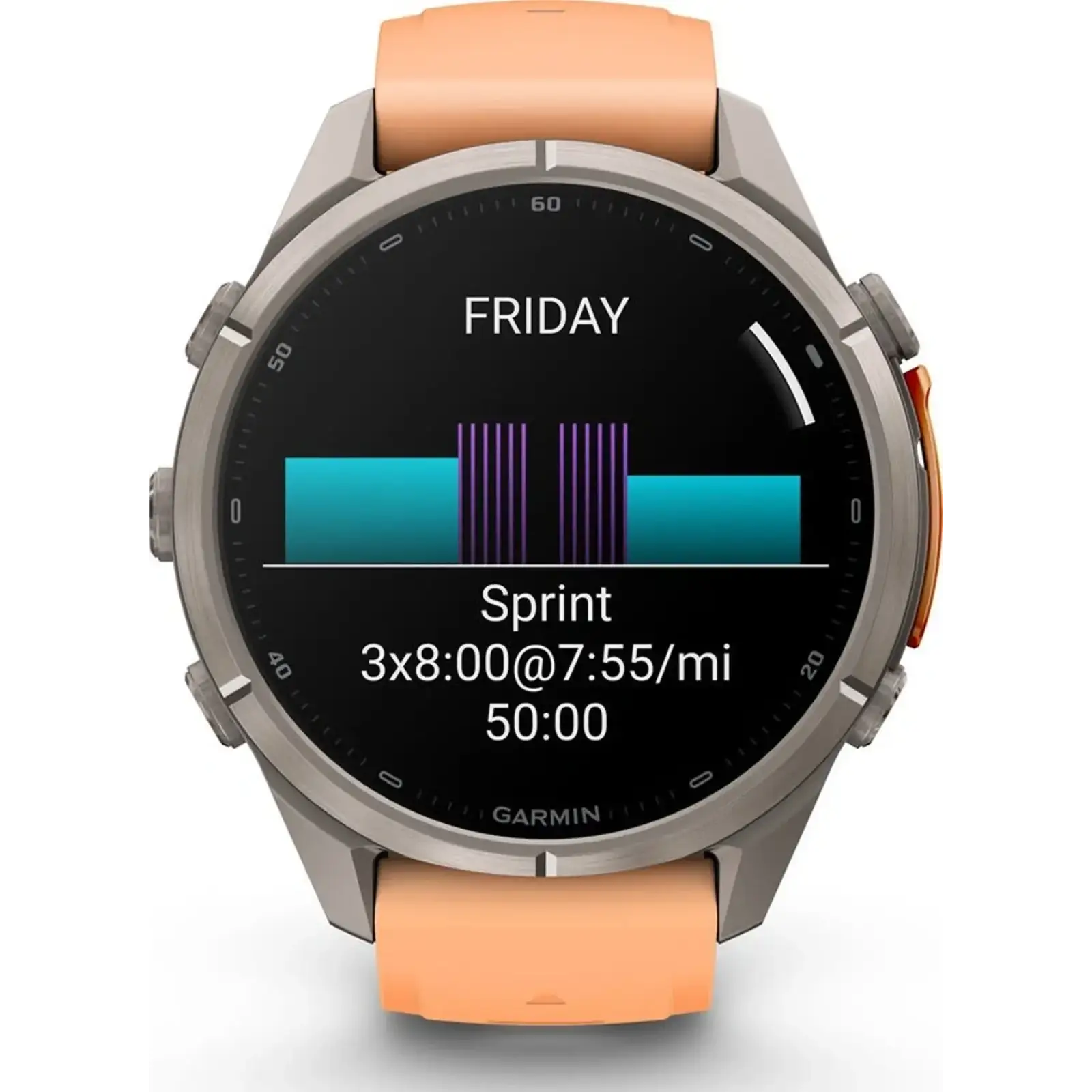 Смарт-часы Garmin Fenix 9 Pro inReach 43mm Titanium with Shell Pink/Autumn Orange Silicone Band (010-04335-00/01)