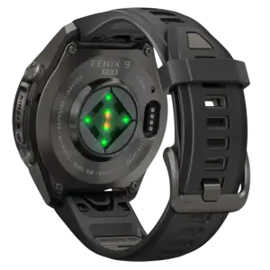 Смарт-годинник Garmin Fenix 9 Pro inReach 43mm Carbon Gray DLC Titanium Case with Black/Pebble Gray Silicone Band (010-04335-10/11)